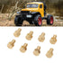 1/24 RC Hex Nut, 8Pcs 1/24 RC Hex Nut Brass RC Wheel Lock Nut Replacement Accessories for SCX24 Wheels & Tires (8mm)