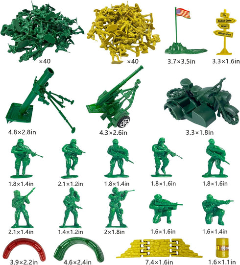 Army Men Toys Large Battle Playset - Includes Action Figures, Military Battle Mat, Tanks, Helicopters, 120 PCS