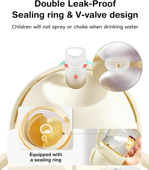 6-12 8oz,Yellow Dr.isla PPSU Weighted Straw Training Cup for Months Babies, Spill Proof Transition Sippy Cup for Bottle