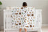 SqtmuHLuo 60x80inch Western Cowboy Baby Blanket for Boys Girls Gift Neutral Soft Flannel Cowboy Hat Boots Horse Cactus