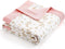 Hillsuren Flower Waffle Baby Blanket, 30x40 Inch Muslin Swaddle Blanket, Soft 5 Layers