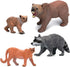 Forest Animals Figurines Toys - 10PCS Realistic Plastic Wild Woodland Animals Figures Playset - Birthday Gift