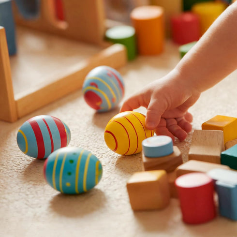Woodpeckers 6 Quality Wood Easter Eggs to Paint, Smooth Wooden Eggs for Crafts, 2-1/2 in