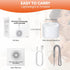 10 FUNYKICH Travel White Noise Sound Machine with Colorful Light, Portable Mini Sound Machine for Baby Adults Kids
