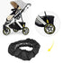 Wheelchair Cover, Hand Washable Baby Stroller Wheel Cover for Outdoor Travel, Fits 4.7-5.5 Inch Dia Wheels