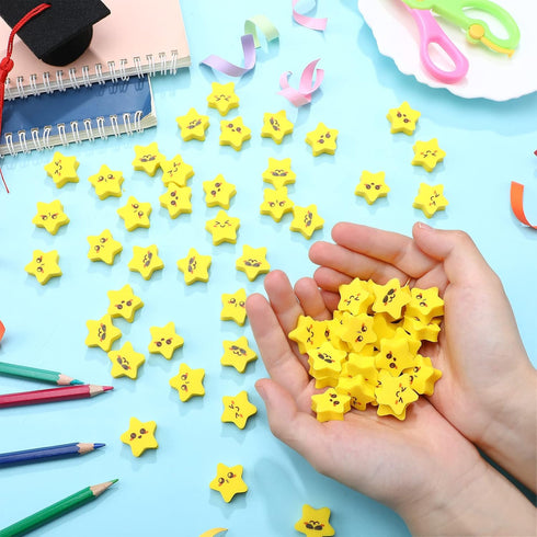 PerKoop 60 Pcs Mini Erasers for Kids, Cute Bulk Erasers, Welcome Back to School Gifts, Classroom Rewards