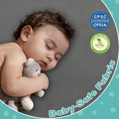 Floor,1.3" Tummy RONGFA Baby Play Mat for Thick Elasti-Foam Playpen Mat for Time, Easy Care with Non-Slip Cushioned