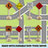 Toy Wooden Road Construction Traffic Sign Set; Street Signs for Small Toy Cars and Diecast Vehicles