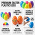 SAILYLENCEY 30 2.36 inch 6 Pieces Premium Plastic Easter Eggs for Easter Basket Stuffers - Fillable & Reusable Easter