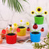 4 Solar Dancing Bee Toy, Solar Powered Dancing Sun Flower in Colorful Pots, Animated Bobblehead Dancer