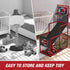 Basketball Arcade Game Indoor Outdoor, Kids Basketball Hoop with 4 Balls & Pump, Single Shot Basketball Game at Home,