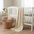 Cozy 30 40 Inches Baby Knit Blanket Soft Cotton Lightweight Newborn Blanket for Crib Stroller Toddler Nursery Shower