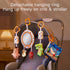 3 6 9 12 Set, TUMAMA Car Seat Toys Months, Plush Animal Rattle Mirror Soft Crinkle Book Baby Enlightenment Toy Newborn