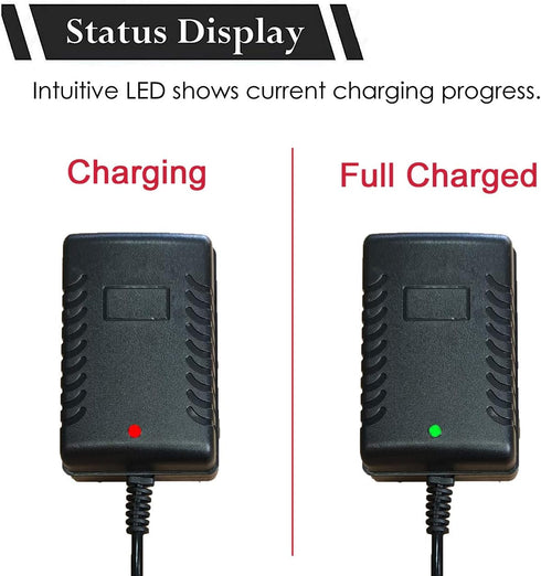 6V Battery Charger for Kids Ride On Toys Car, Charger for Best Choice Products Kidzone Bumper Car Kid Trax Toddler Quad