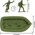 BMC Marx Plastic Army Men US Soldiers, 31pc OD Green WW2 Figures, Made in USA