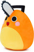 8-Inch Cute Orange Saw-Puppy Plush Super Soft Stuffed Animal Toy with Handle, Adorable Kawaii Pillow Gift for Kids