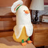 PEACH CAT Cute Banana Duck Stuffed Animal, Long Banana Chef Duck Plush Pillow for Girls and Boys