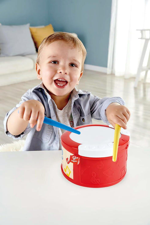 2 Packing Hape Electronic Kids Drum with Lights & Guided Play| Play Modes Drum Sensory Musical Instrument Toys