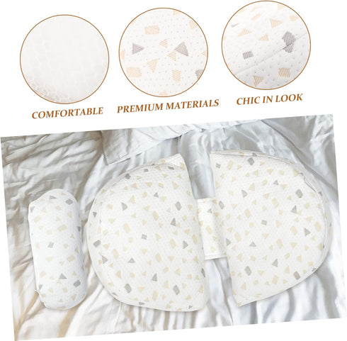 LIOOBO U-Shaped Pregnancy Pillow Maternity Pillow for Sleep for Pregnant Women Side Back Support Adjustable Lumbar