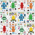 DaiUni 24 Sheets 8.27''5.9'' Make Your Own Robot Stickers for Kids Toddlers, Make