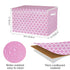 homyfort Toy Box for Girls, Kids - Large Toy Chest Organizers and Storage Boxes with Flip-Top Lid & Divider, Collapsible Container Bins for Playroom, Nursery, Closet, Living Room, 24.5"x13"x16", Pink by homyfort