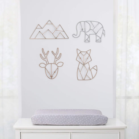 NoJo Deer Shaped Wire Nursery Wall Decor, Copper Finish