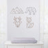 NoJo Deer Shaped Wire Nursery Wall Decor, Copper Finish