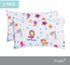 Everyday Kids 2-Pack Toddler Travel Pillowcases, 100% Soft Microfiber, 14" by 20" Fits Pillows 14x19, 13x18 or 12x16