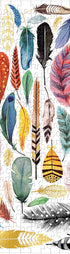 Galison Feathers 500 Piece Jigsaw Puzzle for Adults and Families, Bird Feather Foil Puzzle with 500 Pieces and Bird Feathers from Around The World