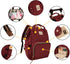 Backpack Backpacks Pack Ramhorn Diaper Multifunction Travel Waterproof Back for Mom, Red