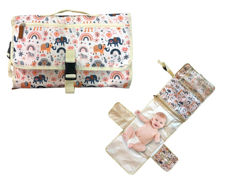 Generic Portable Changing Pad For Baby - Safari Animal Print - Large, XL,