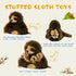 11.02" 3 Sloth Plush Animal, Cute Stuffed Sloth with Baby Sloths, Easter Stuffed Sloth Animal, Washable Plush Toys