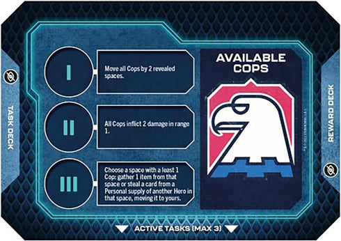 Pendragon Studios: Escape from New York: US Police Forces Expansion, Hero Strategy Board Game for Ages 14+