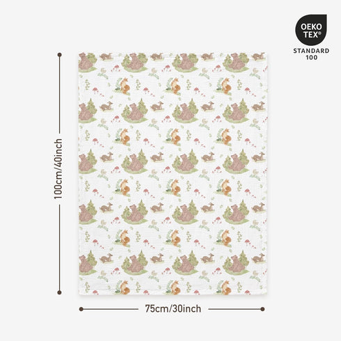 30 40 inches GLLQUEN BABY Blankets for Unisex Newborn Super Soft Nursery Minky Blankets with Muslin Cotton Front