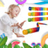 Catch Tail Foam Balls - Soft Rainbow Play Ball Educational Sports Playground Balls for Kids Kindergarten Sensory