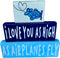 I love you as high as airplanes fly/kids airplane theme bedroom nursery