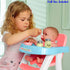 17" 7 Set| 2+, JC Toys - Doll High Chair | Fits Dolls up to | Easy to Clean | Simple Assembly | Piece Play Ages