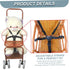 CNAFGBGG 5 Point Harness Car Seat, Adjustable Car Seat Harness for Kids, Easy to Install/Remove High Chair Straps