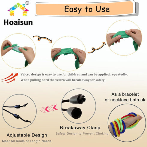 12 Pack, Sensory Chew Necklaces Stretchy Chewy Necklace Sensory Toys for Kids with Autism, ADHD, Biting, Teething