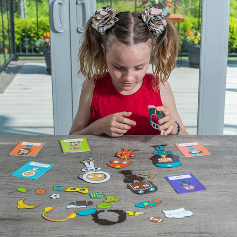 Magnetic Dress-up Playset for Kids, Mix and Match Magnetic Outfits, Accessories, and Characters for Ages 4+