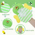Sibba 6 Pcs Baby Bath Mitt Washcloths Gloves, Gentle Cute Exfoliating Wash Mitt Animal Pattern, Baby Mittens Bath Towel