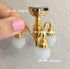 AA Dollhouse 1:12 3.5CM Scale Dollhouse Miniature Bedroom Living Room Chandelier LED Light Ceiling Light; High