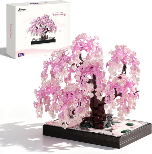 Wise Block Cherry Blossom Tree Building Block Set for Adult 900 Pcs