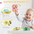 6-12-18 1-2-3 VoMii Baby Toys Months, Montessori Toys for Babies Newborn Teether Sorting Stacking Blocks Spinner Toy