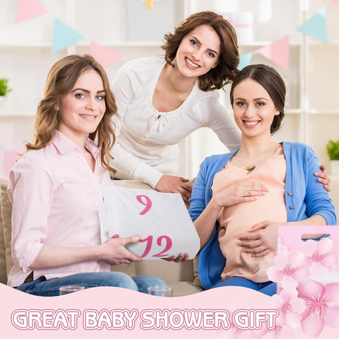 Floral Baby Milestone Blanket for Baby Girls Flannel Newborn Infant Swaddle Baby Growth Blanket Photography Background