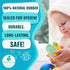 CaaOcho Pure Natural Rubber Bath Toy - La The Butterfly Fish Baby Toy, Hole Free, BPA Free for Infants