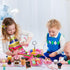 Set 48 Set Set 3 4 5 6 7 8 9, Pretend Tea Party for Little Girls, PCS Coffee Maker and Play Food Dessert for Kids Age