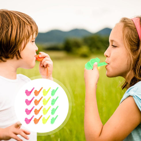 Toddmomy Plastic Whistle, 16Pcs Water Bird Whistle Party Whistles Musical Instrument Toy Noisemaker for Kids