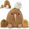 MorisMos Plush Kiwi Bird Toys for Kids, Realistic Mommy Kiwi Bird Stuffed