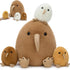 MorisMos Plush Kiwi Bird Toys for Kids, Realistic Mommy Kiwi Bird Stuffed